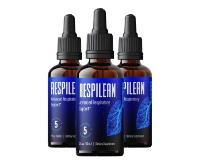 Respilean respiratory wellness dropper bottles